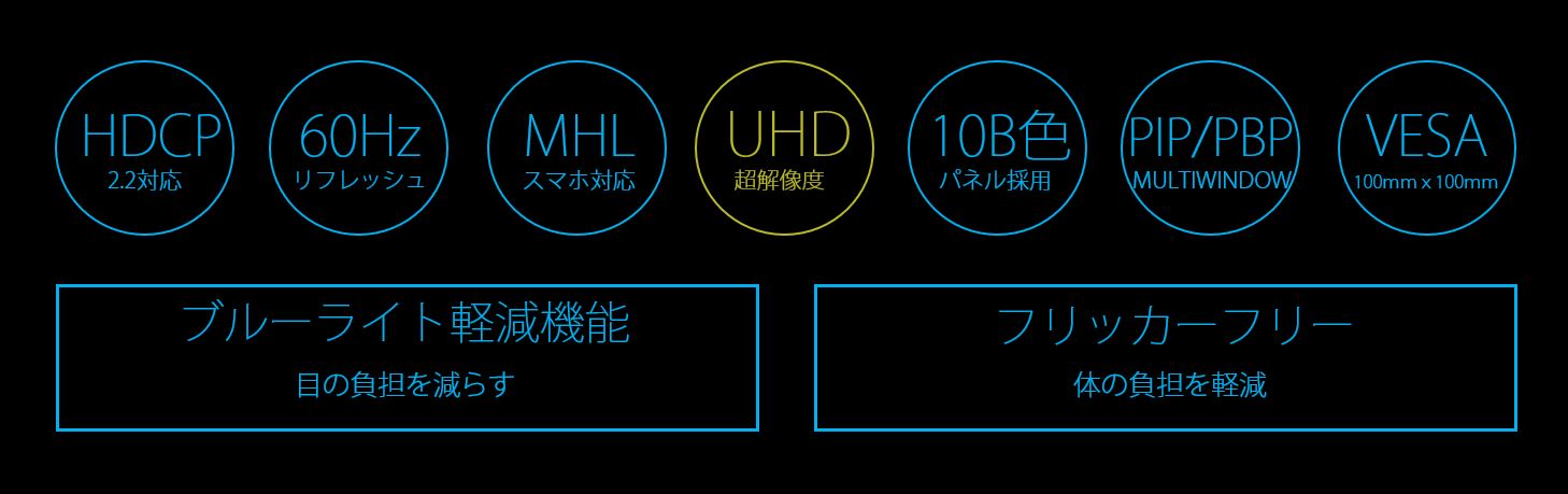 生産終了〉JAPANNEXT JN-IPS244UHDR 4K HDR 24インチ液晶ディスプレイ 