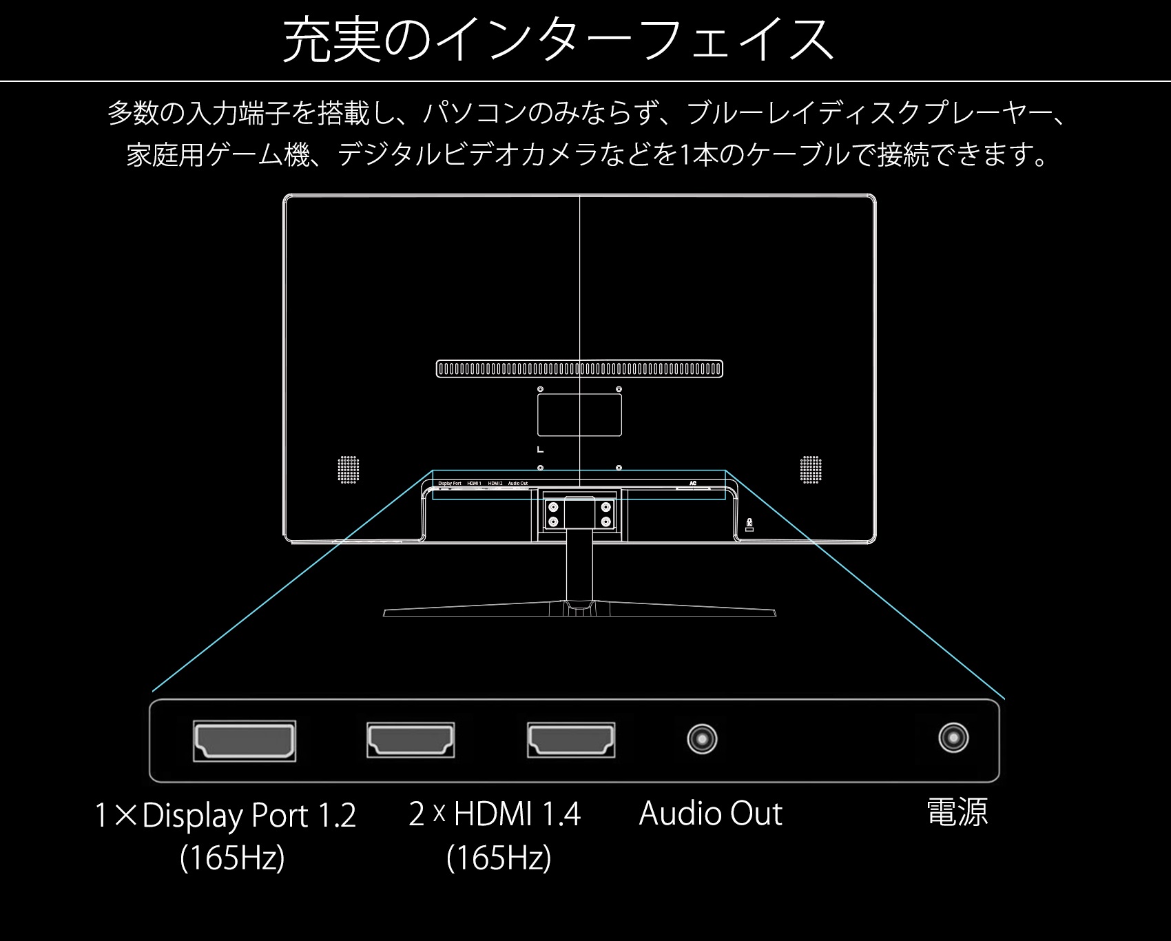 生産終了〉JAPANNEXT JN-T24165FHDR-N 24インチゲーミングモニター
