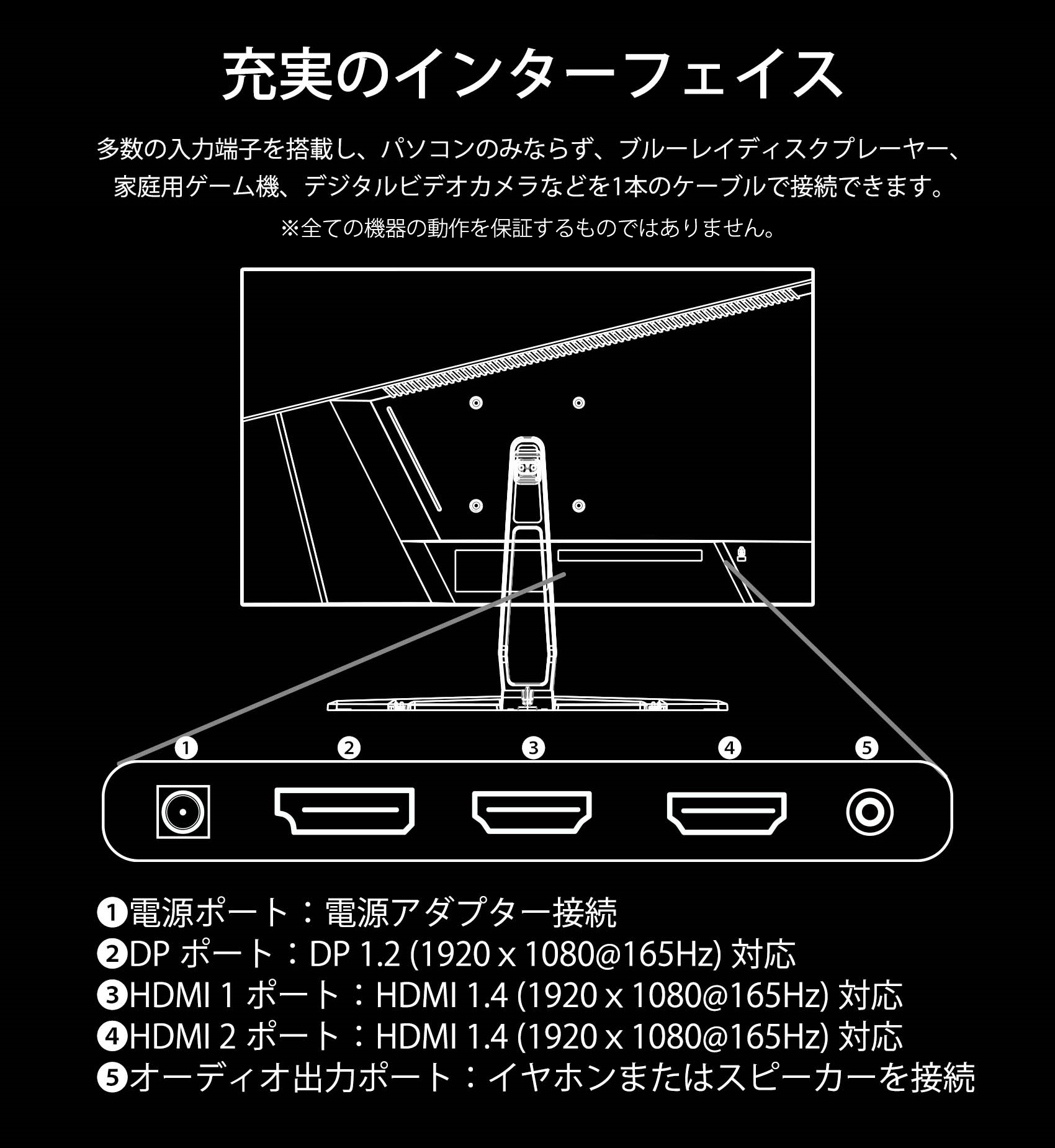 JAPANNEXT「JN-IPS245FHDR165」24.5型 IPS系パネル搭載 165Hz対応 フルHDゲーミングモニター HDMI DP  165Hz – JAPANNEXT 4K WQHDなど超解像度、ゲーミング、曲面など特殊液晶モニター