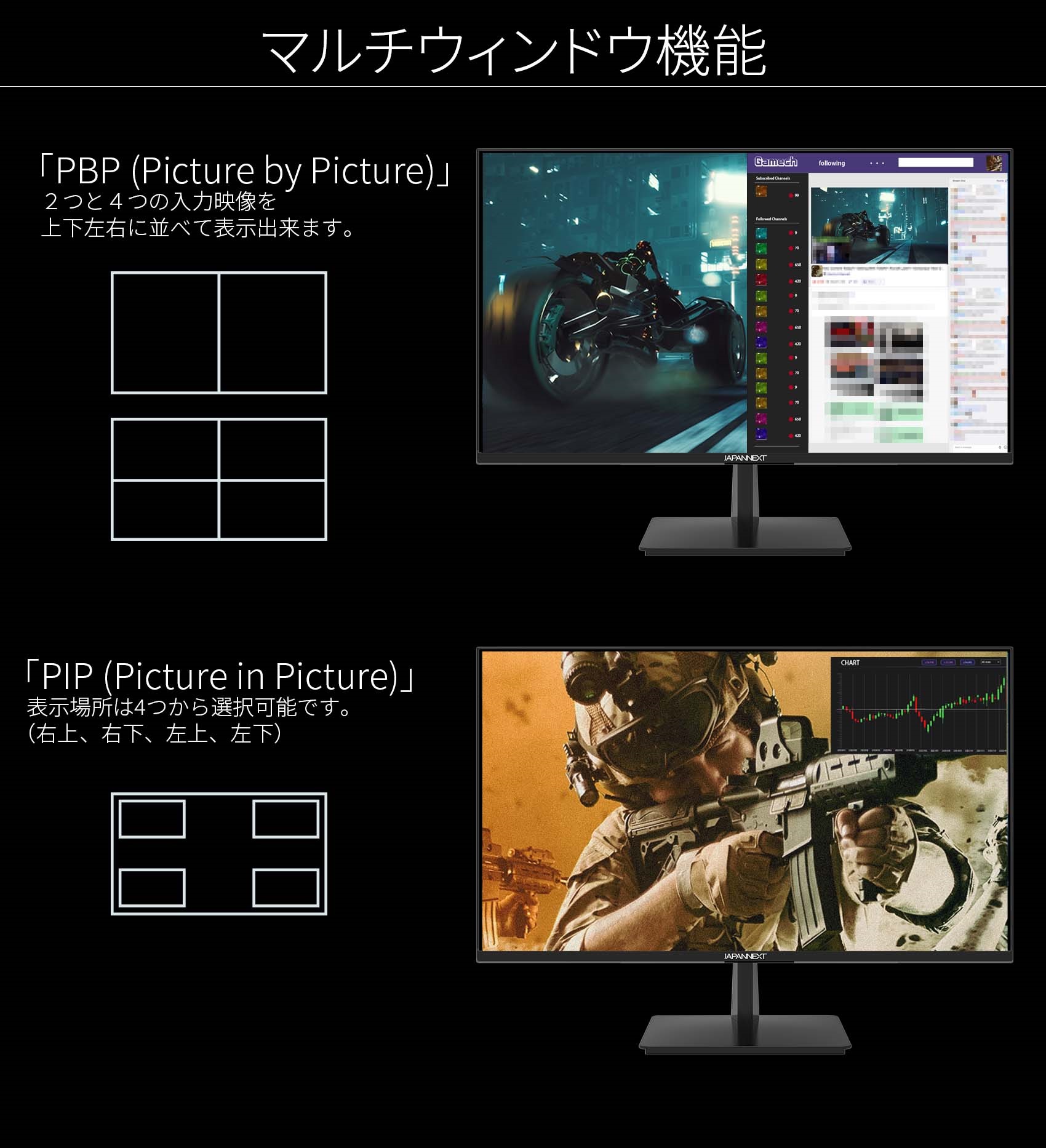 JAPANNEXT「JN-IPS2706UHDR」27インチ IPS系4K液晶モニター HDMI DP PIP/PBP – JAPANNEXT 4K  WQHDなど超解像度、ゲーミング、曲面など特殊液晶モニター