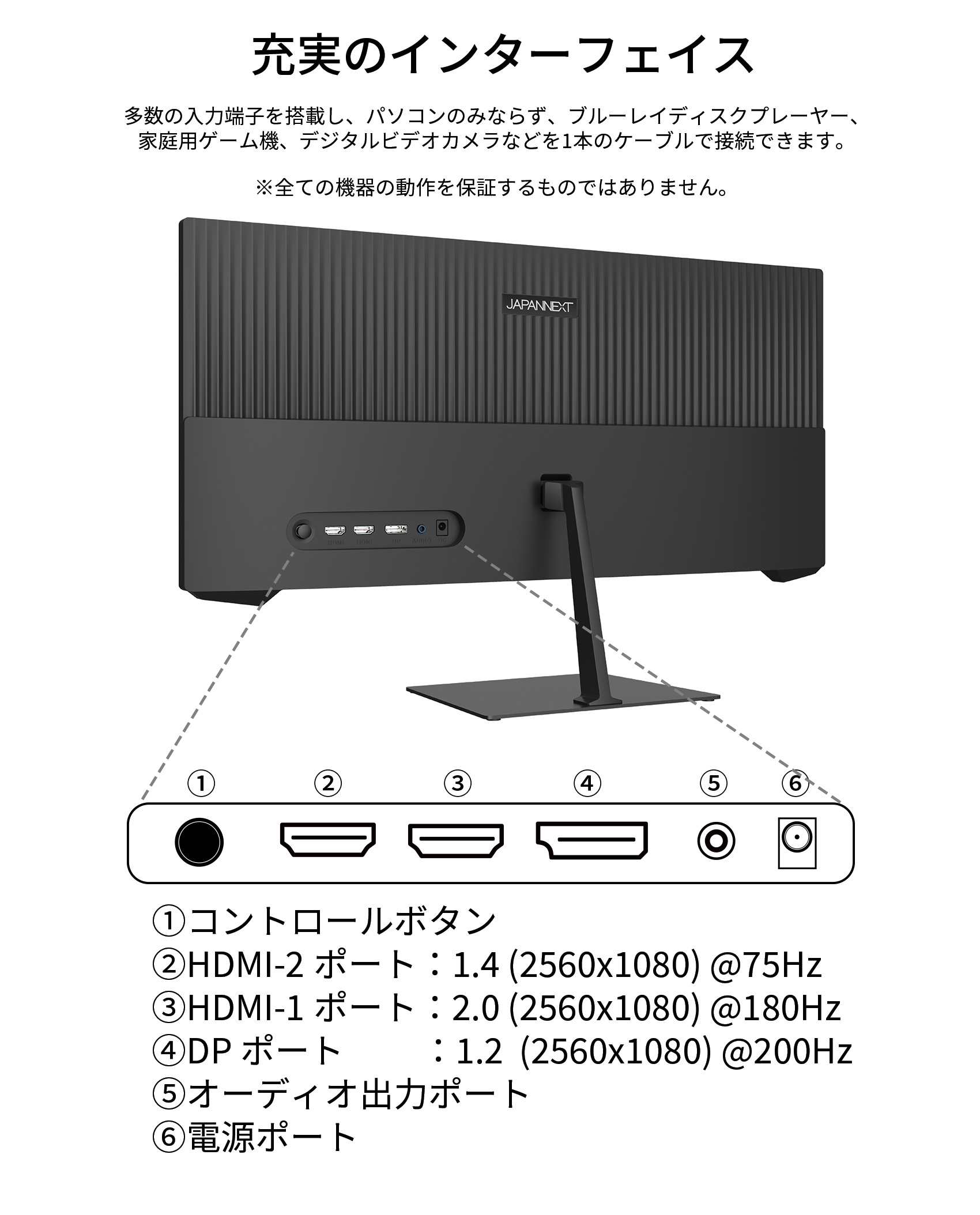 JAPANNEXT 「JN-VG233WFHD200」<br>200Hz対応 23.3インチ WFHDゲーミングモニター<br>ワイドFHD( 2560x1080) HDMI DP ウルトラワイド<br>PIP/PBP対応 | 液晶ディスプレイ | | japannext
